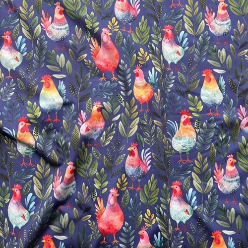 Click to order custom made items in the Chickens fabric